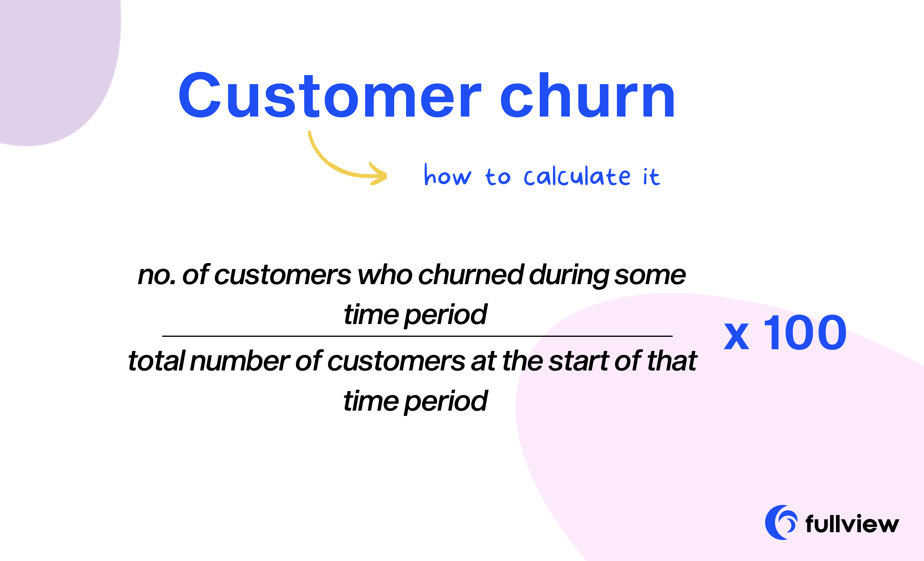 how to calculate churn formula