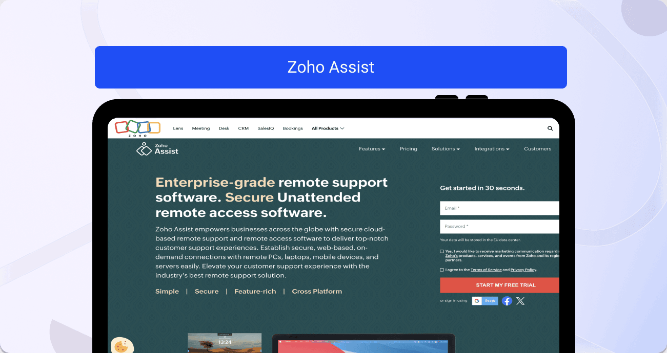 zoho assist