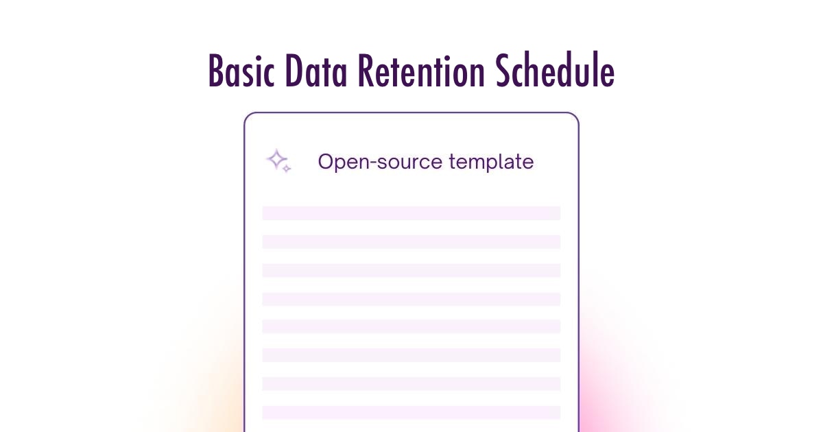 Basic Data Retention Schedule Template - UK