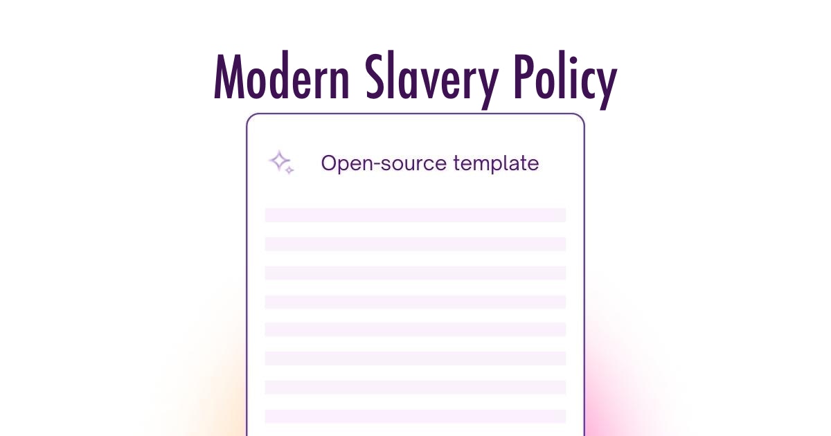 Modern Slavery Policy Template UK