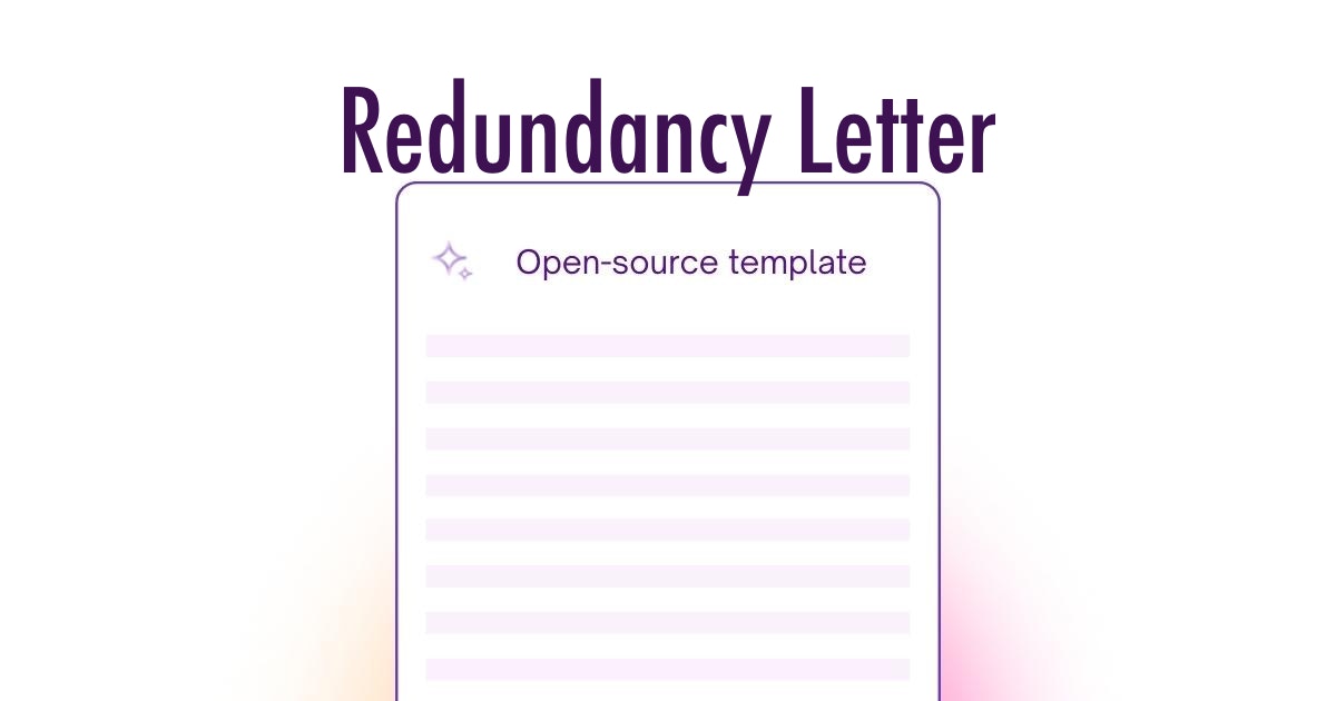 Redundancy Letter Template UK