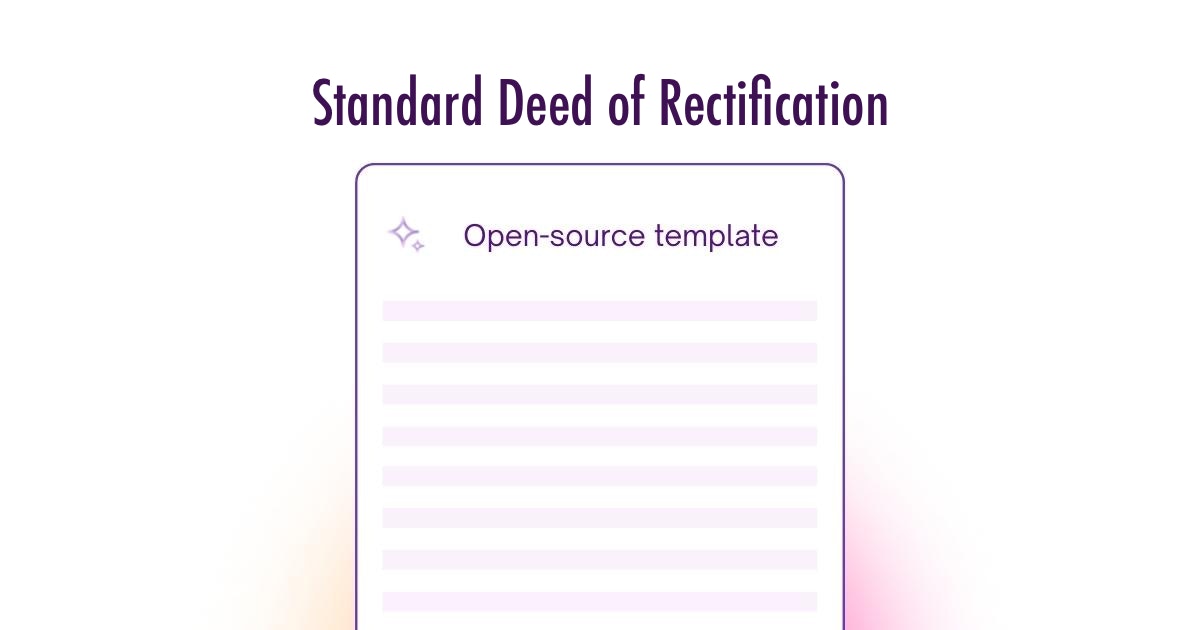 Deed Of Rectification Template – KFPT