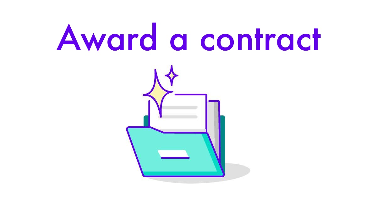 Award a contract Templates & Legal Help