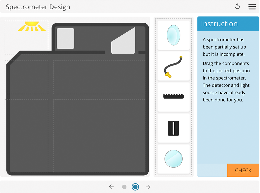 LearnSci LabSim: Spectrometer Design