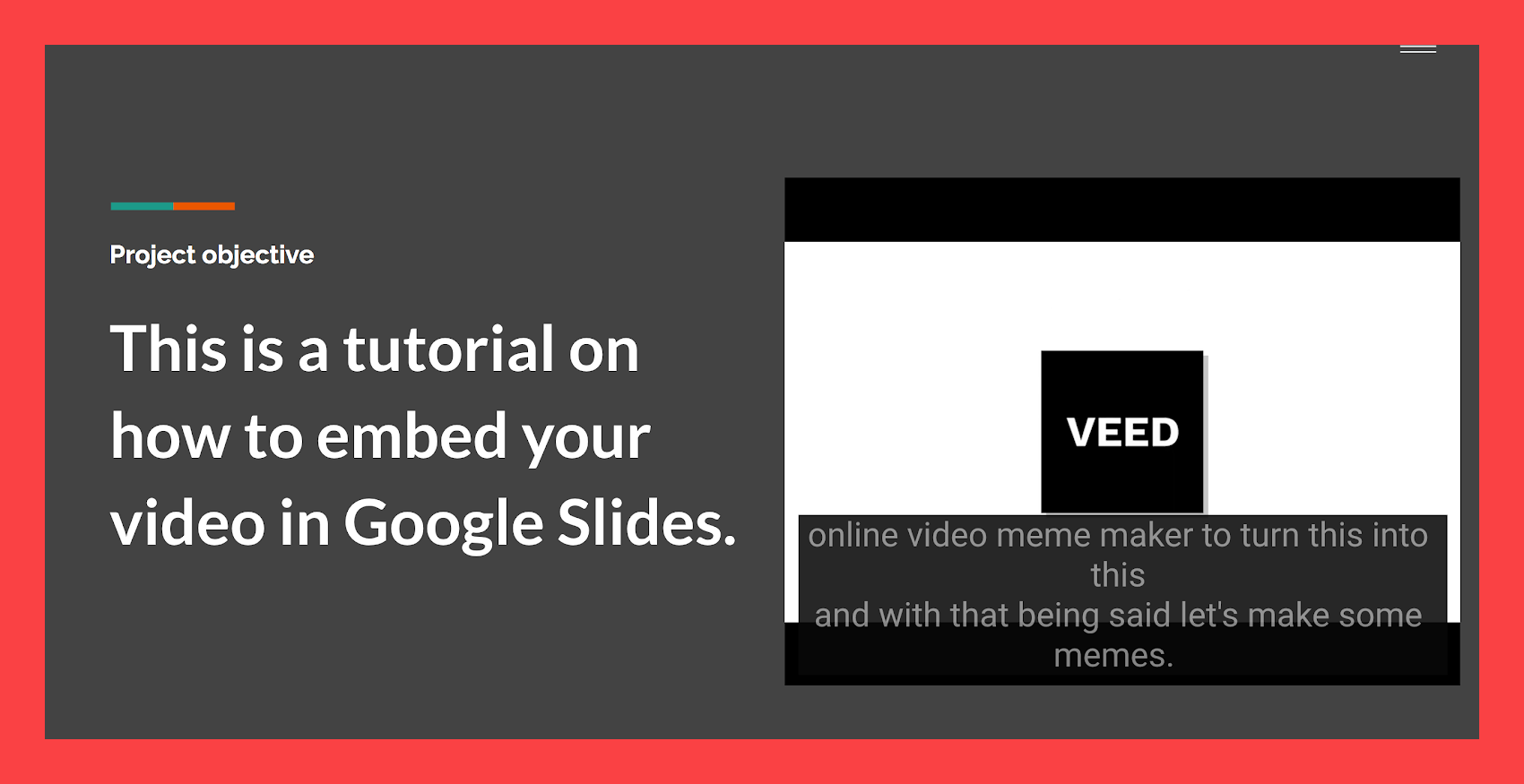 google presentation insert video