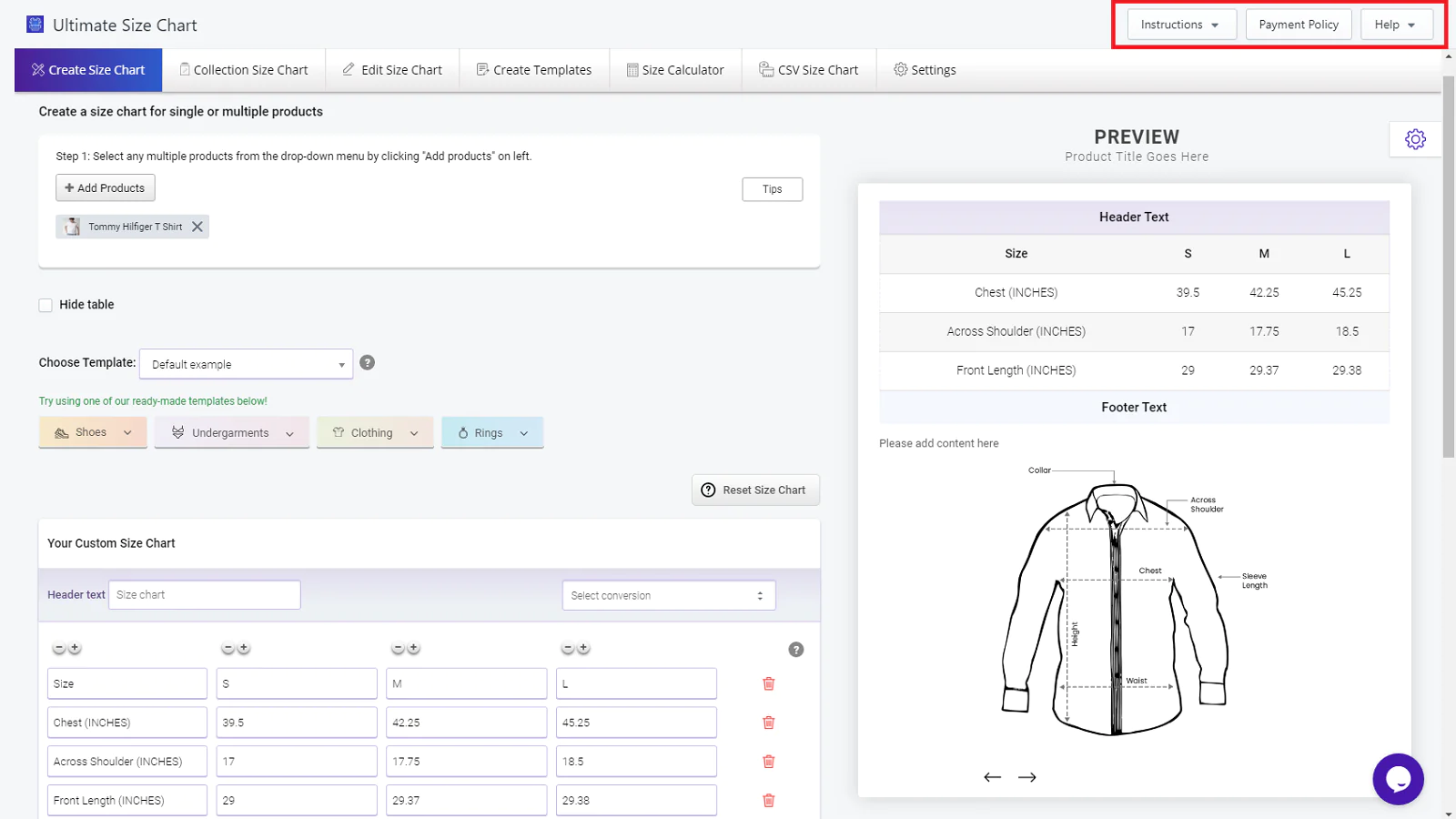 Top 5 Shopify Application Size Guide 2024