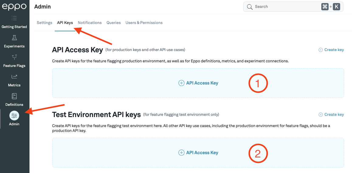 Creating an API key