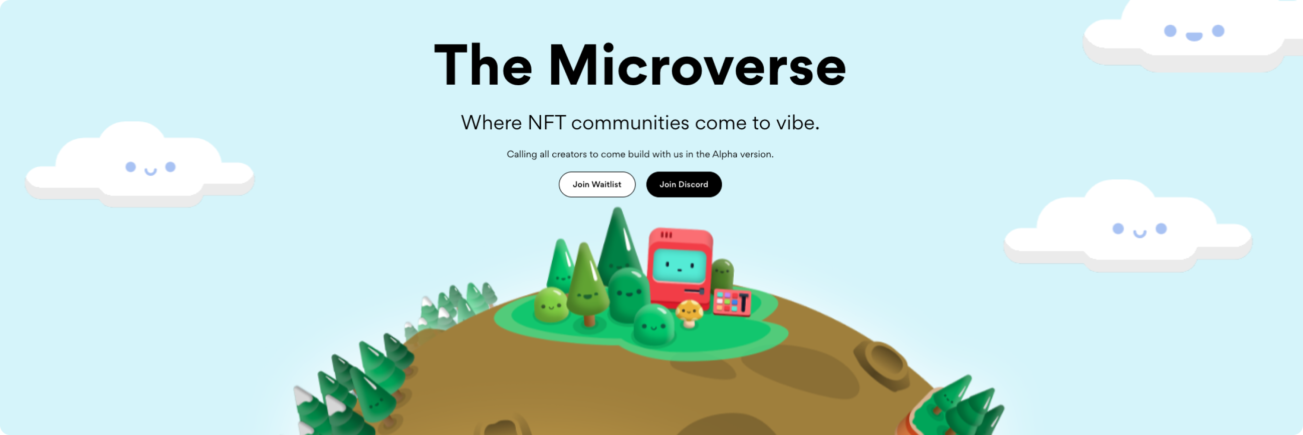 The Microverse, where NFT communities come to vibe.