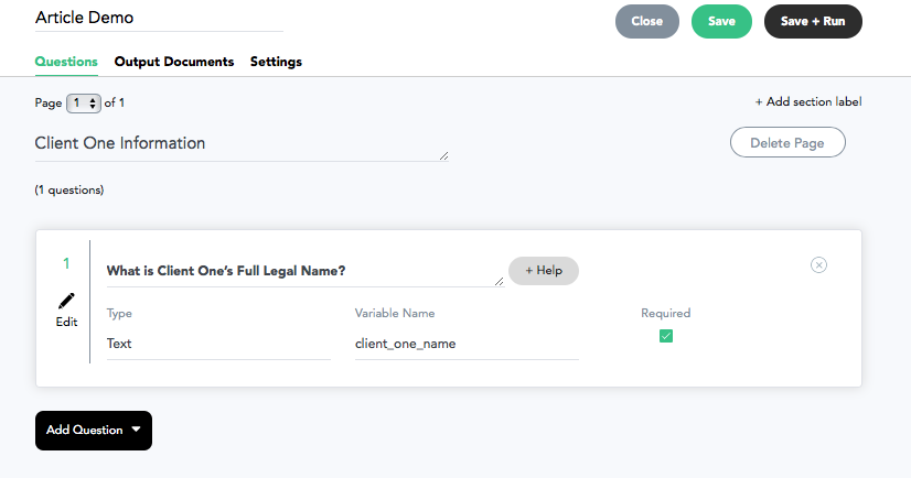 power of attorney questionnaire