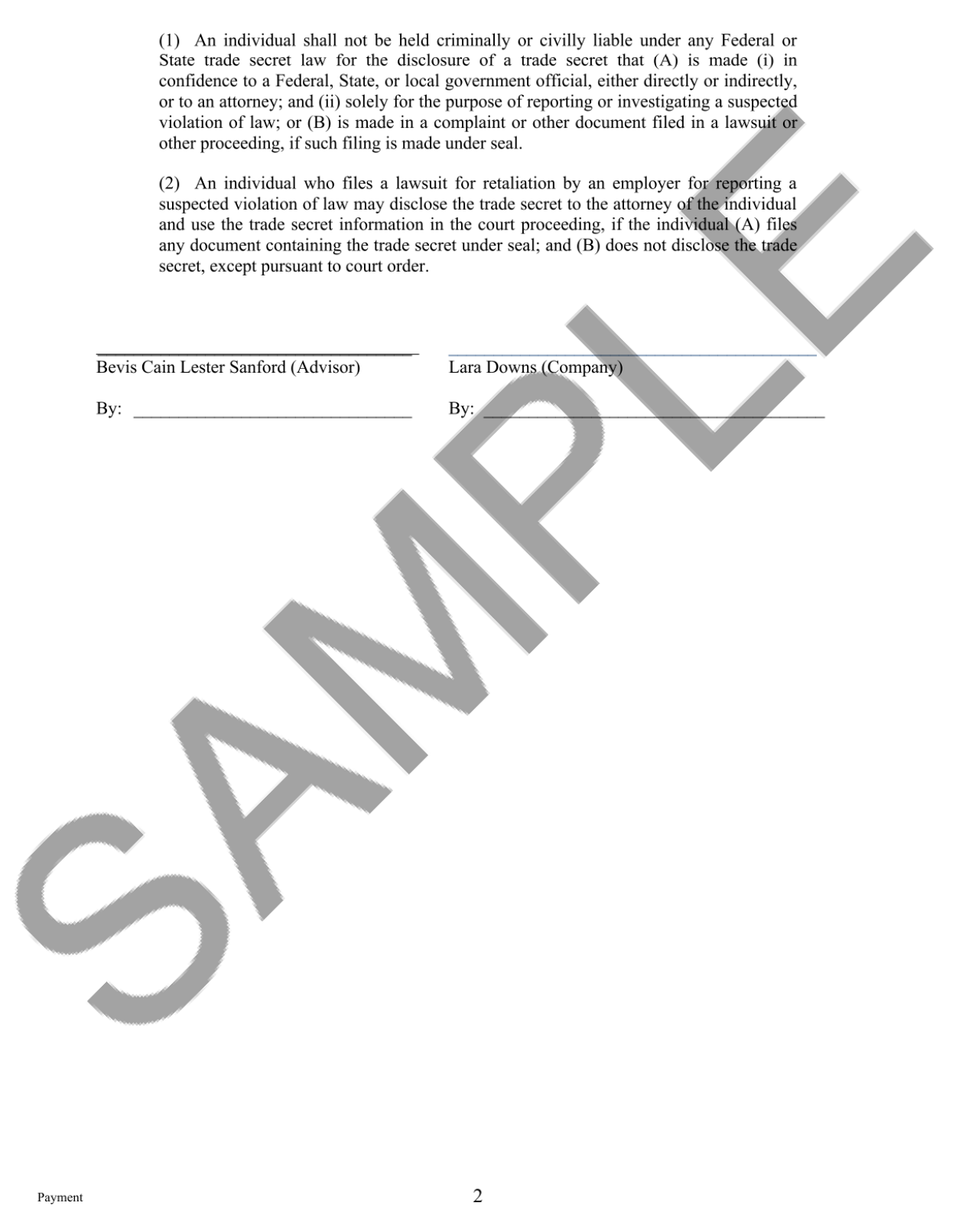 Generate a Startup Advisor Agreement For Free