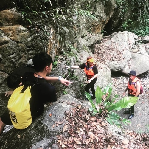 River tracking with friends