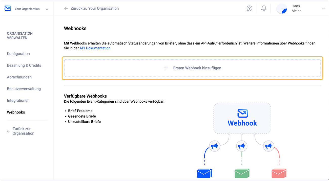 Webhook erstellen