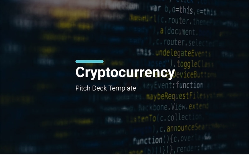 Cryptocurrency Pitch Deck Template [Customizable]