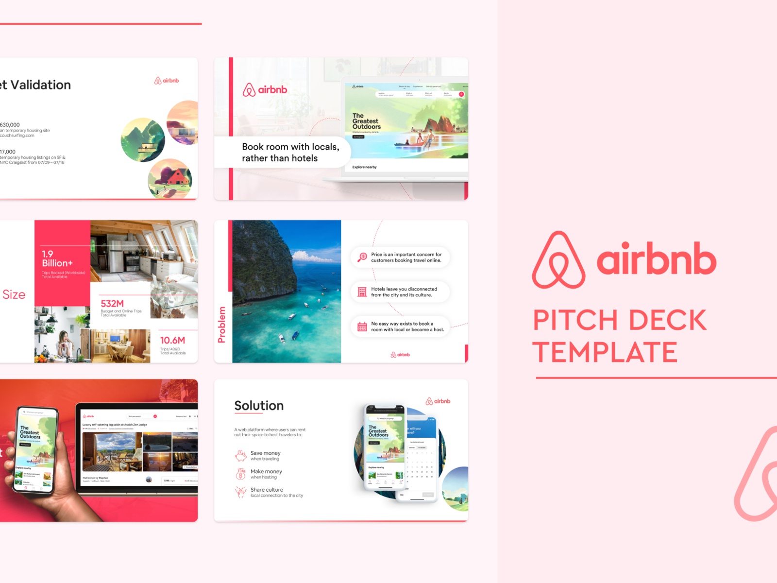 AirBnb Pitch Deck Teardown and Redesign (FREE Download)