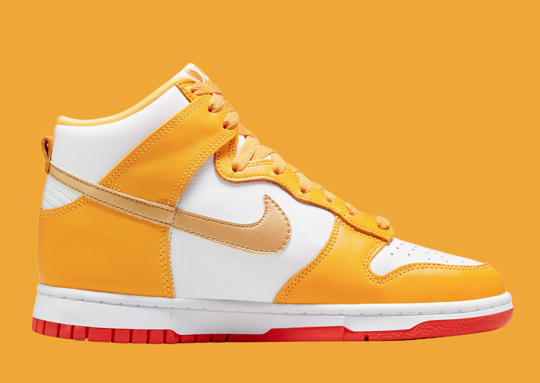golden orange dunks