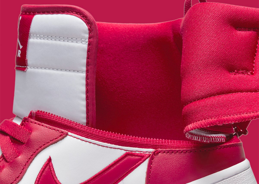 The Air Jordan 1 High Flyease Appears In Cardinal Red & White Sneaker