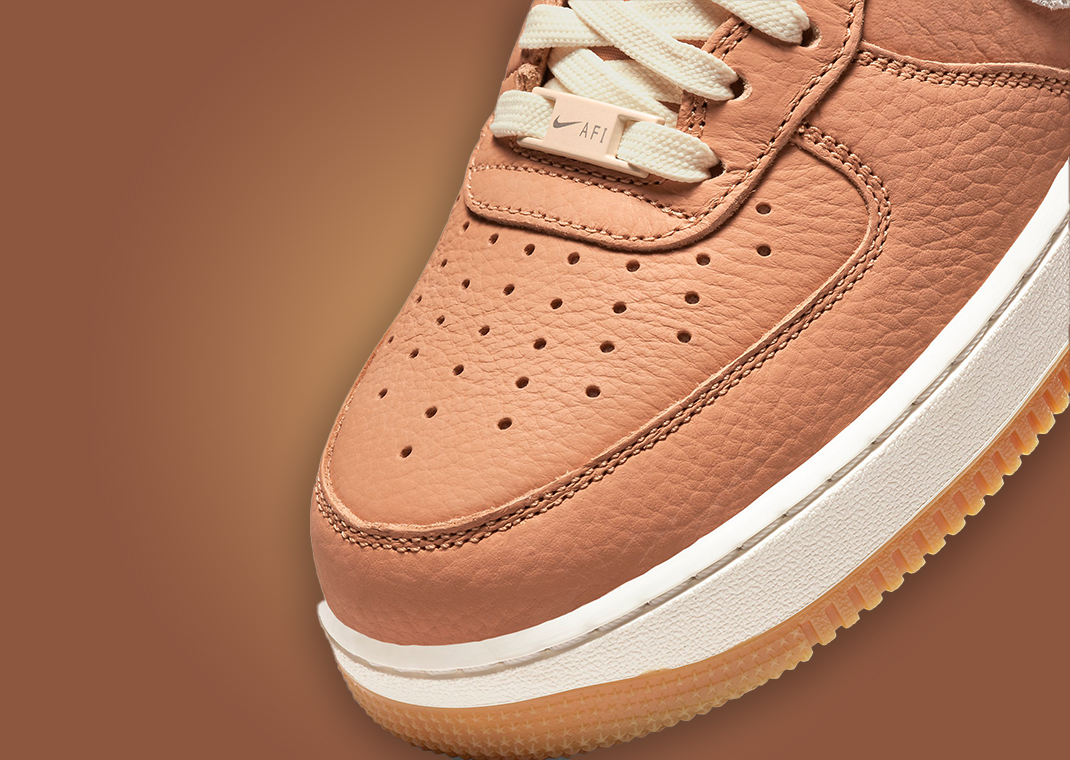 tan and cream air force 1