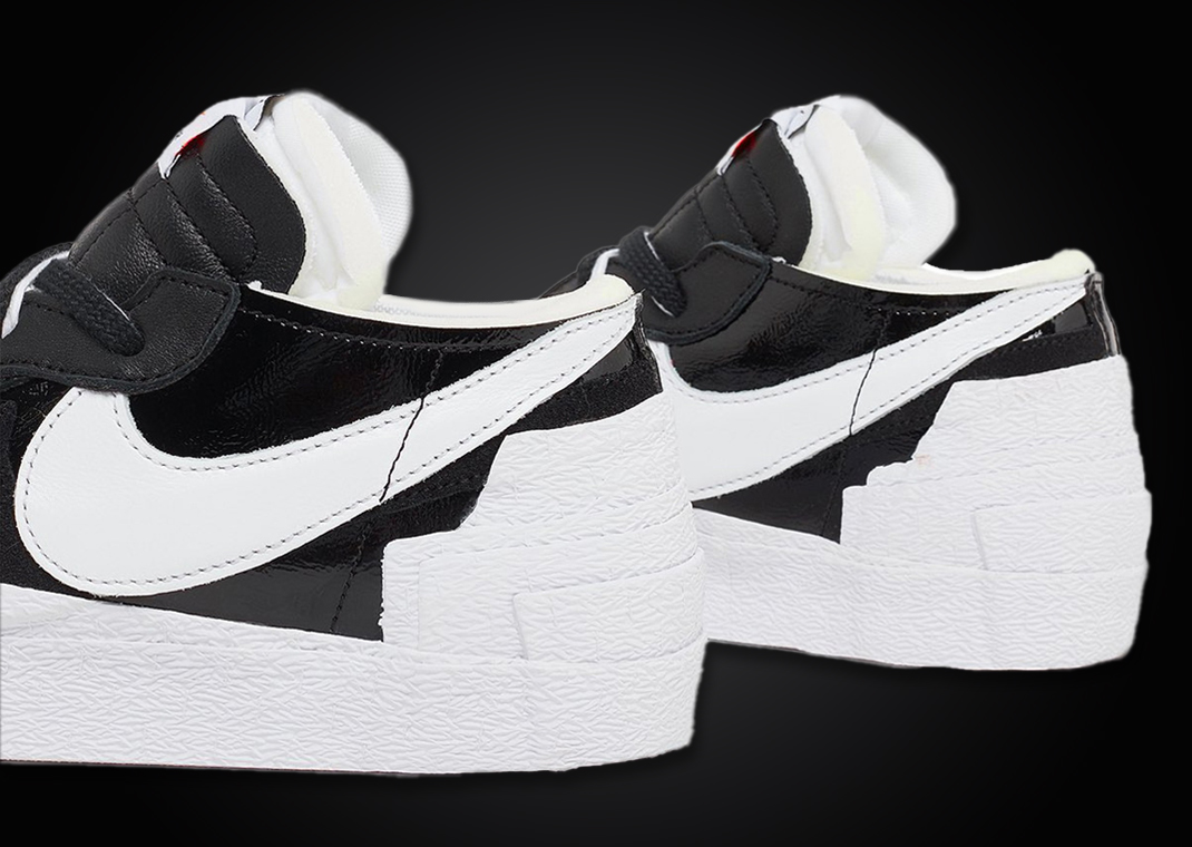 sacai low blazer black