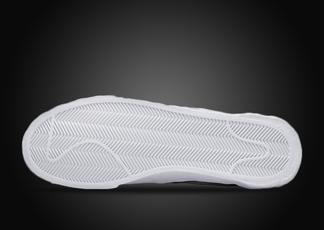 sacai nike black white