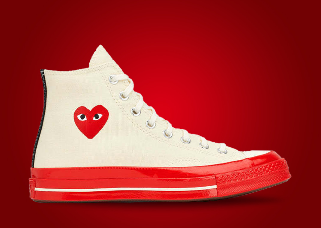 cdg heart shoes