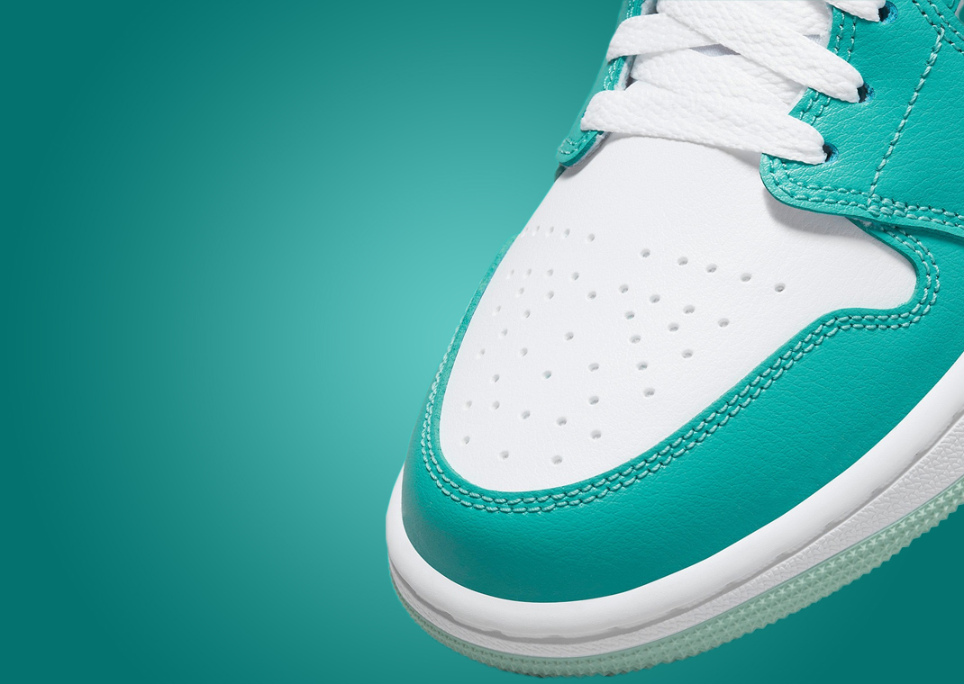 jordan 1 teal and white