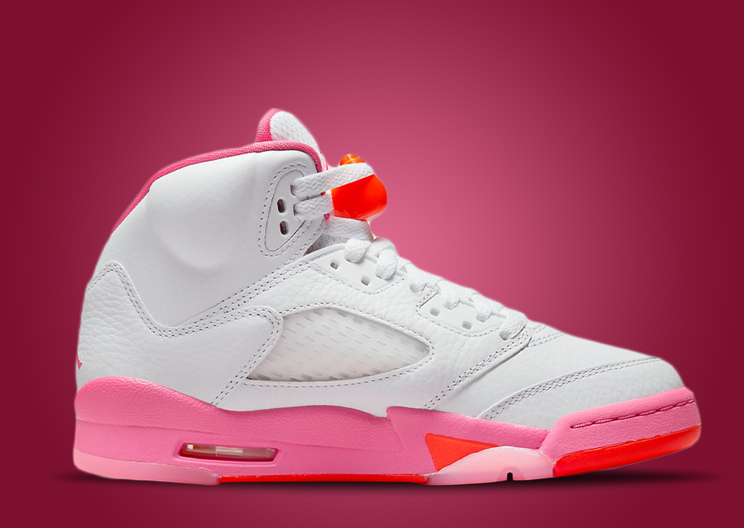 jordan 5 pink and red