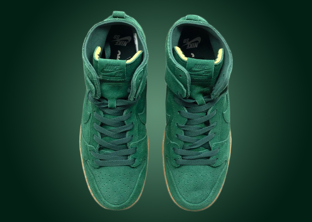 nike sb dunk high green