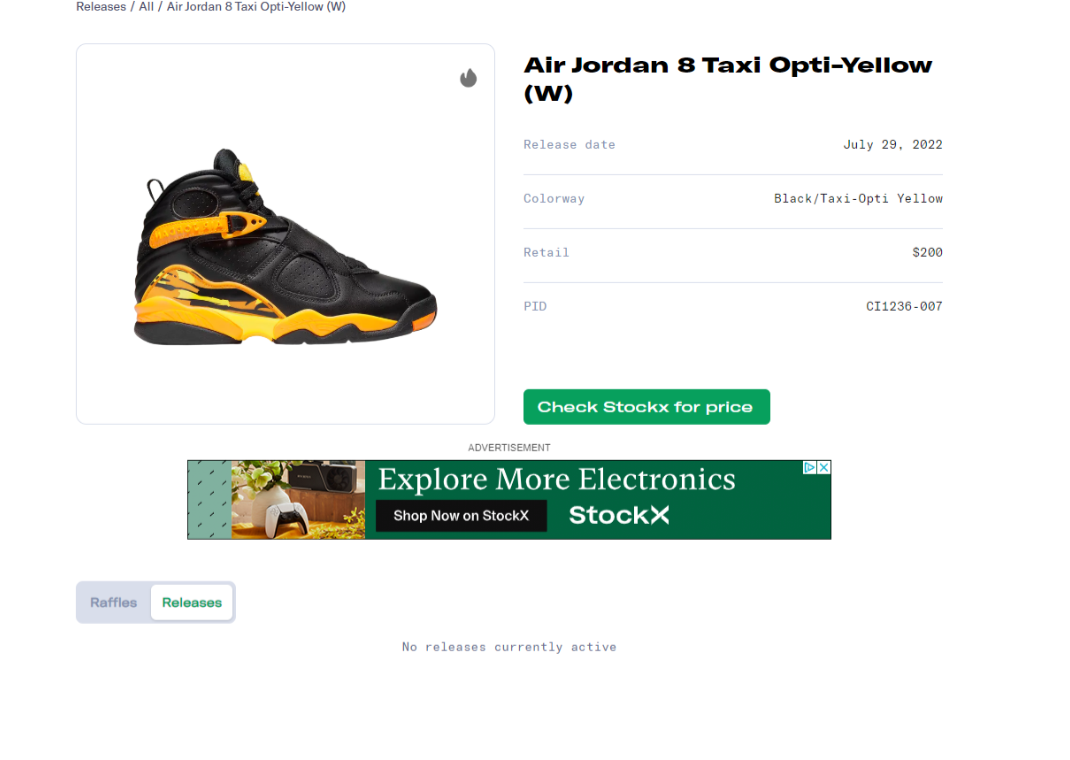 Where To Buy The Air Jordan 8 Taxi Opti Yellow W - Sneaker News