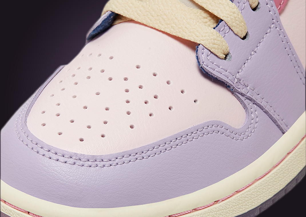 Pastel Shades Land On This Women's Exclusive Air Jordan 1 Low Sneaker