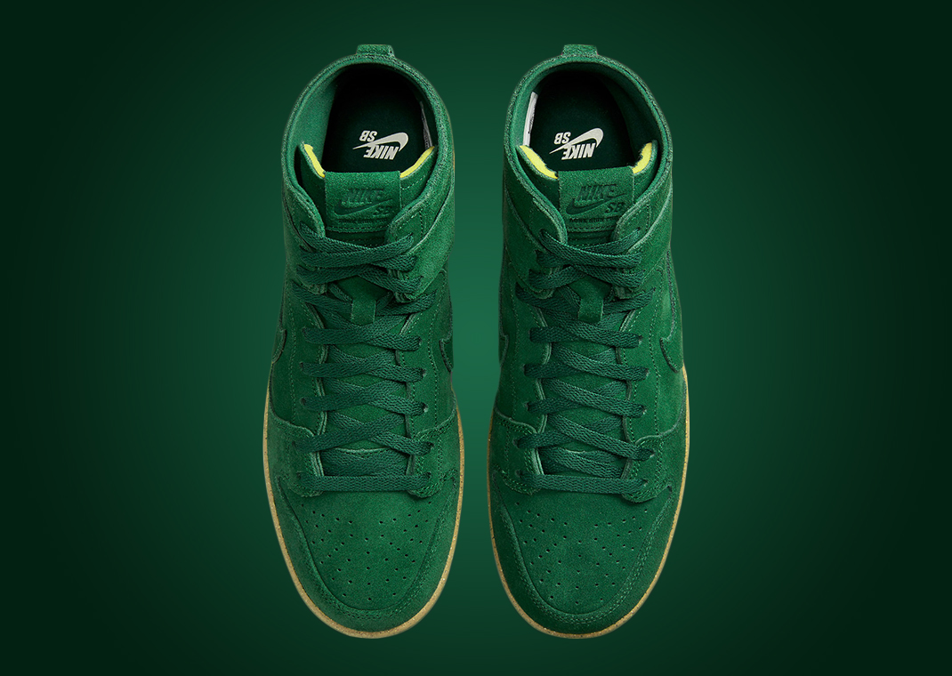 nike sb dunk high green