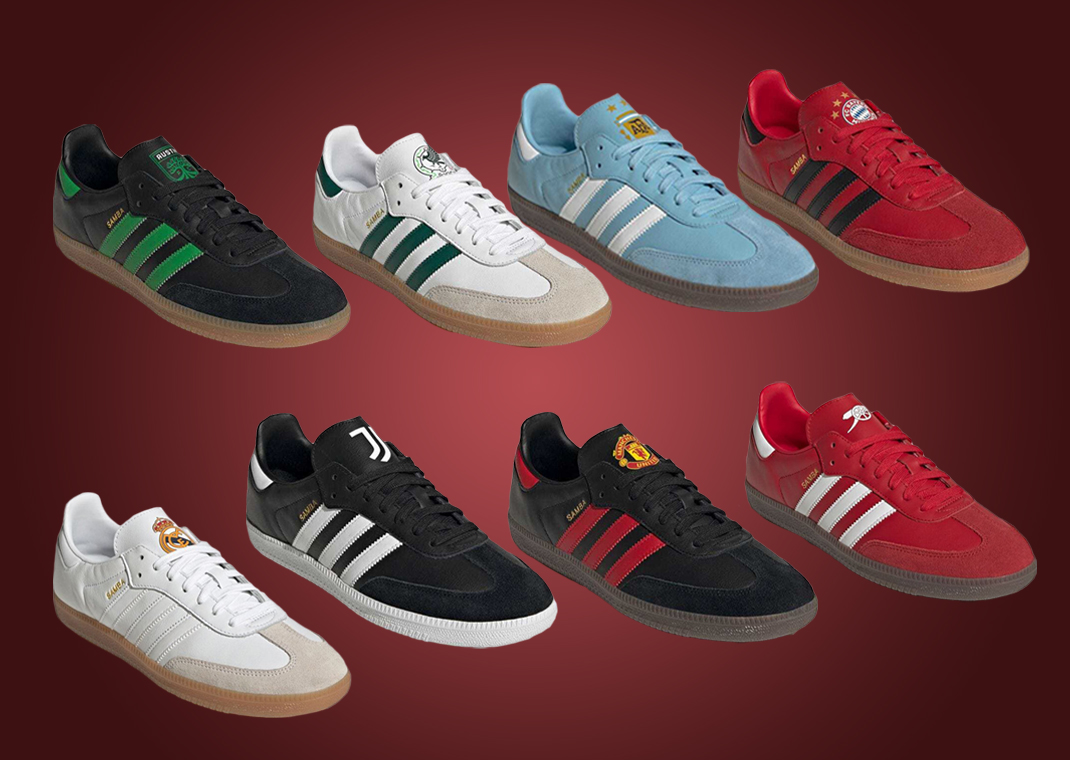 Adidas Brings A Variety Of Soccer Teams To Its Samba Silhouette For The Adidas Brings A Variety Of Soccer Teams To Its Samba Silhouette For The