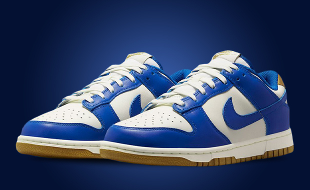 This Nike Dunk Low Gets A Game Royal And Sail Makeover - Sneaker News