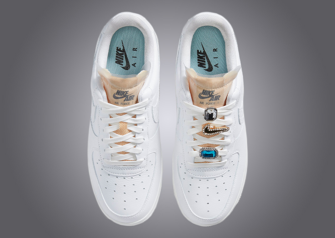 Bring The Bling With The Nike Air Force 1 07 LX Jewels White - Sneaker News