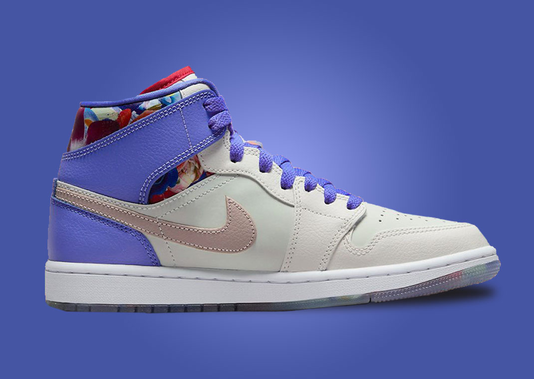 A Flower Garden Blooms Beautifully On This Air Jordan 1 Mid Sneaker News