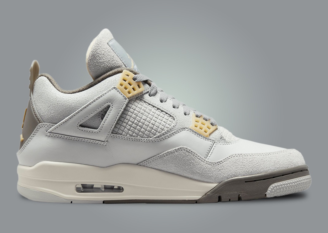 This Air Jordan 4 Is Covered In Photon Dust And Grey Fog - Sneaker News