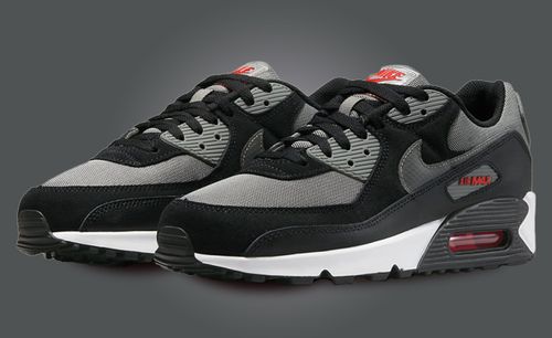 air max 90 black red