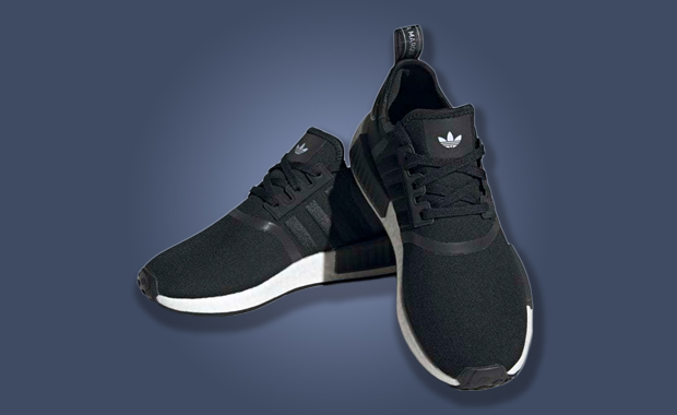 Gradient Detailing Hits The adidas NMD R1 Core Black Blue Dawn ...