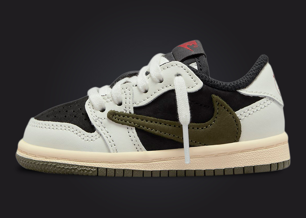 Official Look At The Travis Scott x Air Jordan 1 Retro Low OG Olive ...