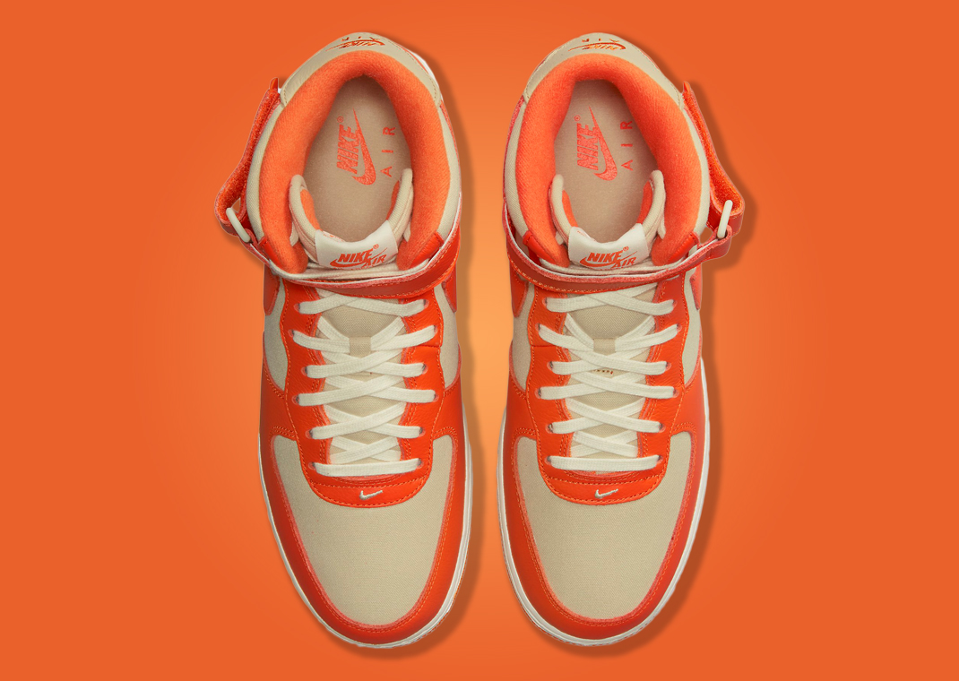 nike sf air force 1 mid team orange