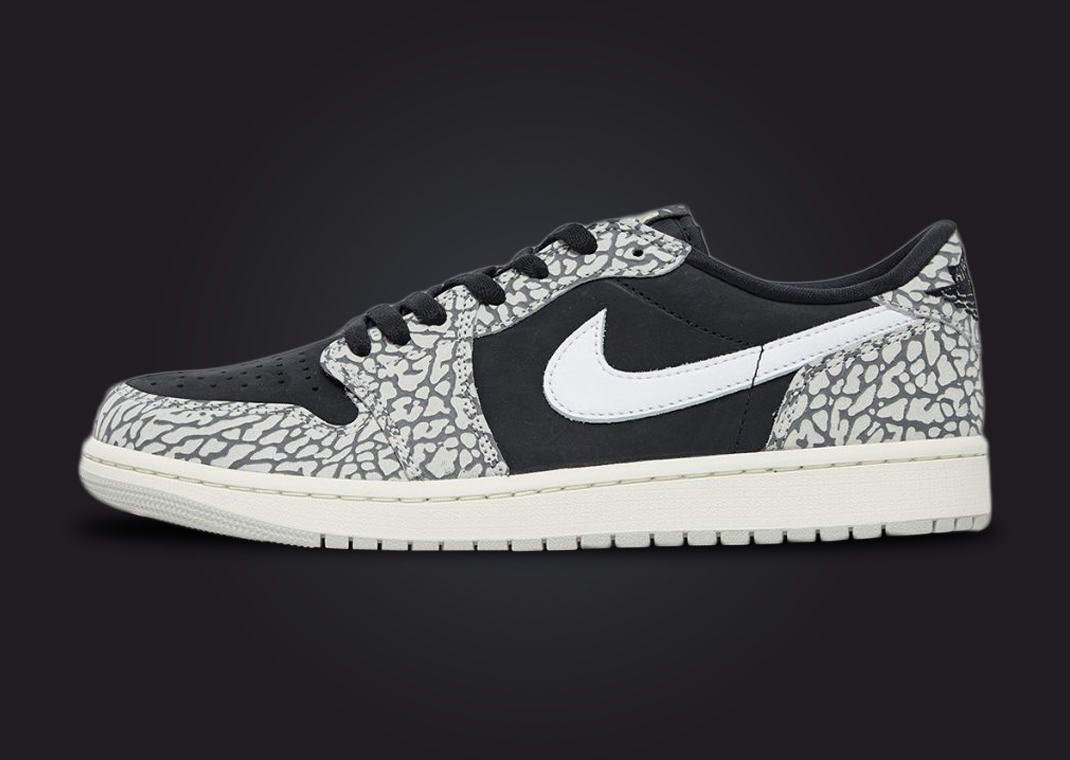 Official Look at the Air Jordan 1 Retro Low OG Black Elephant - Sneaker ...