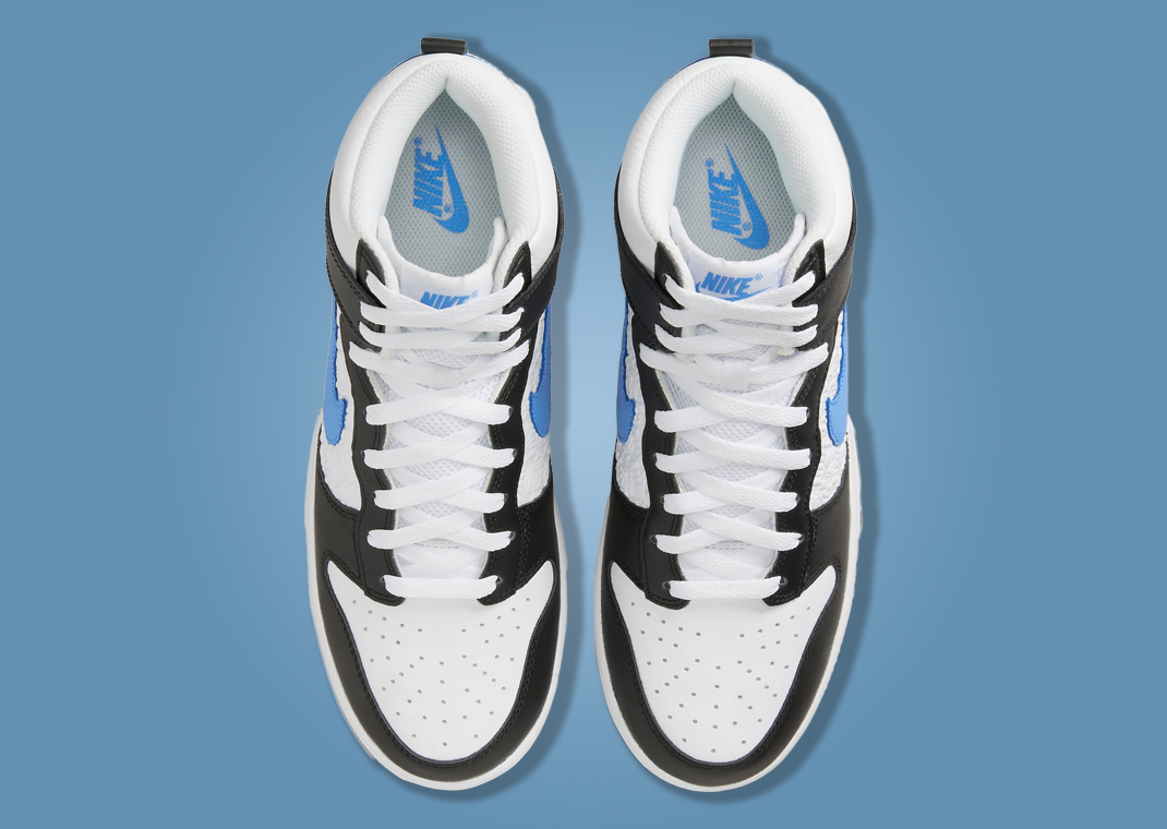 dunk high blue white
