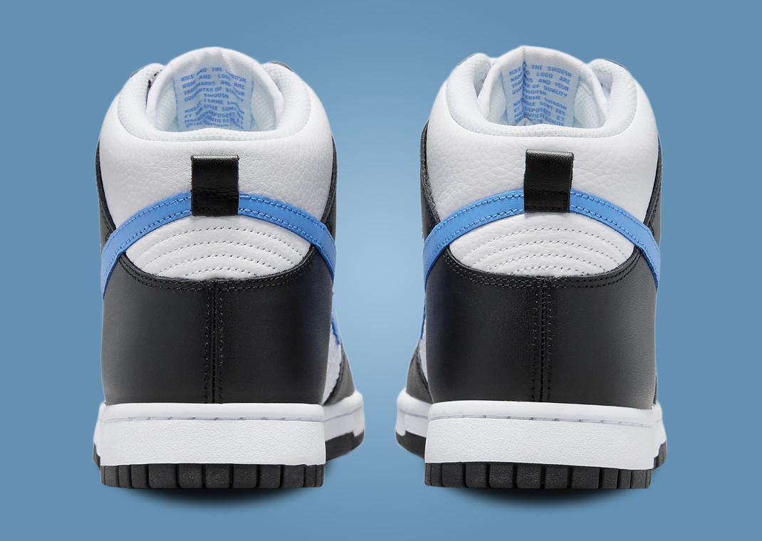 dunk high blue white
