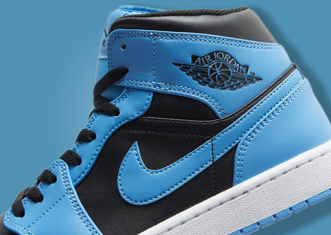 The Air Jordan 1 Mid University Blue Black Comes In Full Family Sizing ...