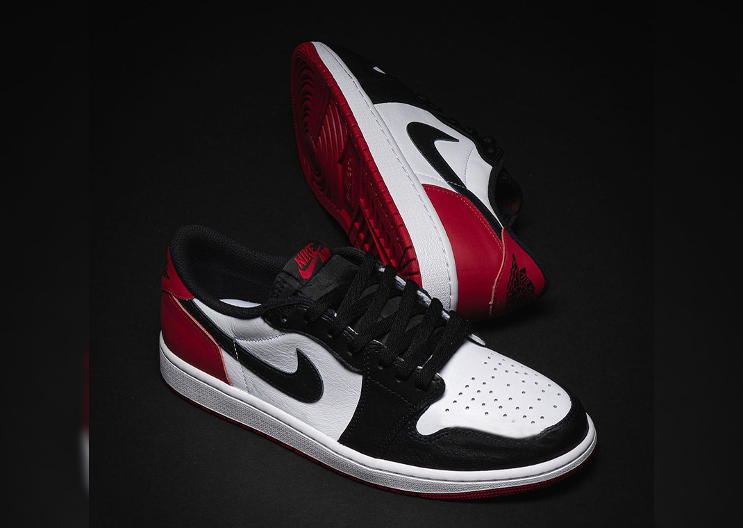 nike air jordan 1 retro low black toe