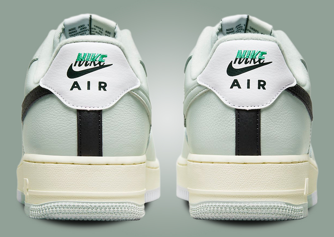 nike air force 1 black and white split