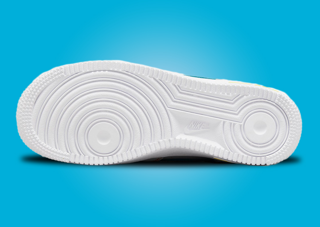 nike air force 1 low green stitch