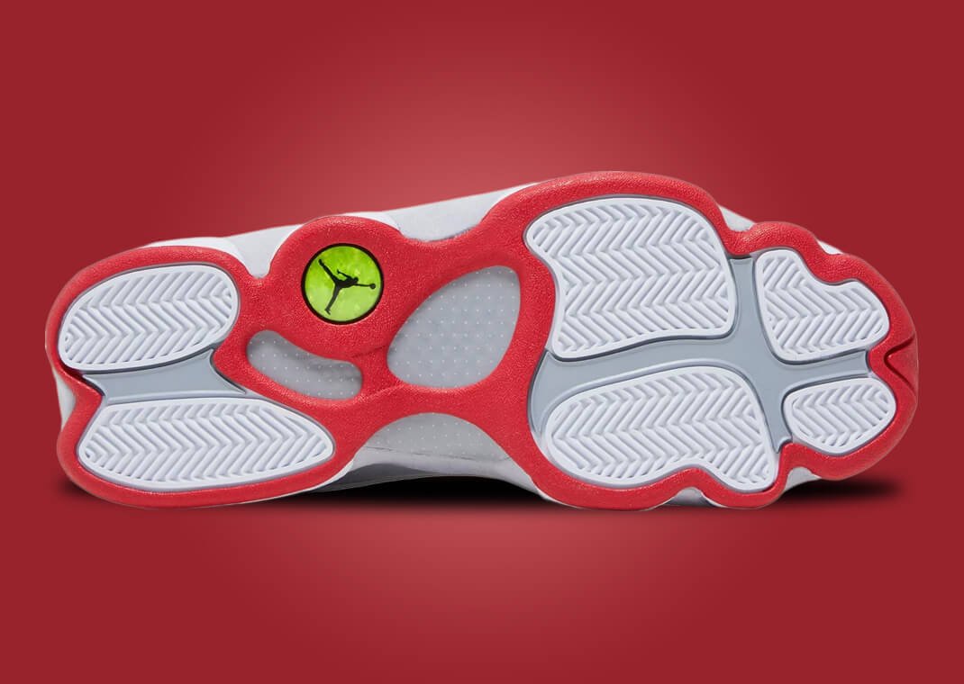 jordan 13 white red and grey