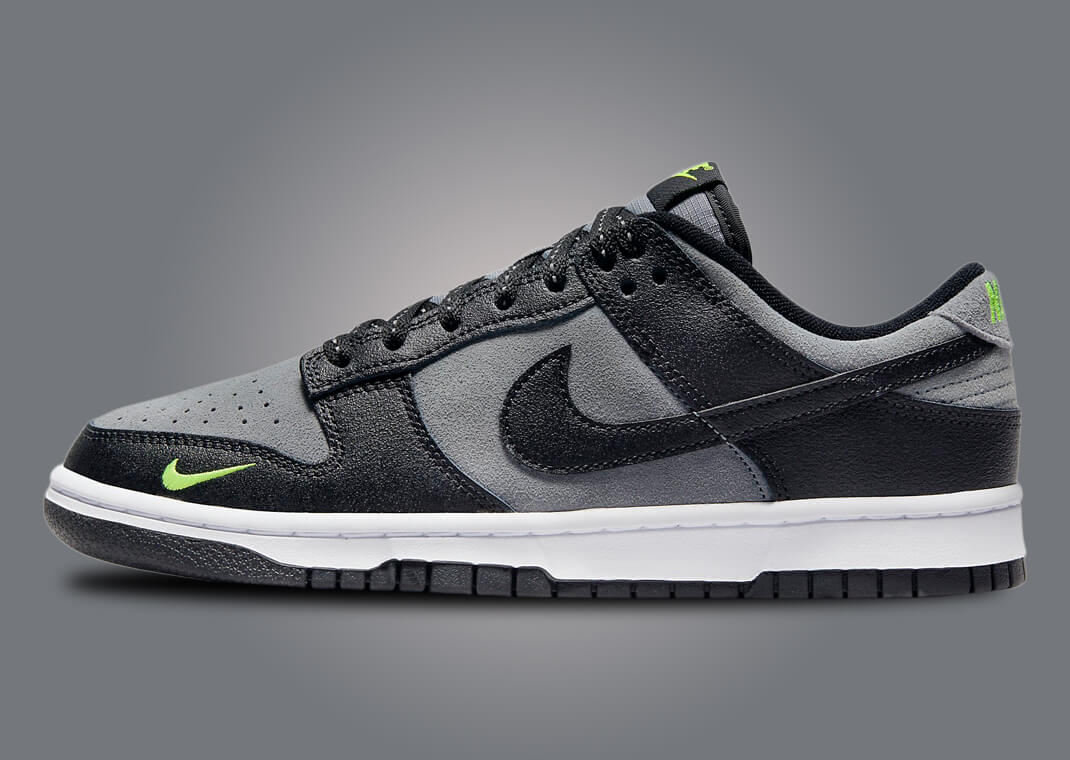dunk low grey black