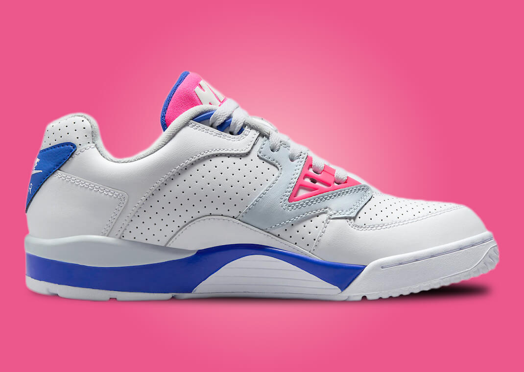 pink and blue nike trainers