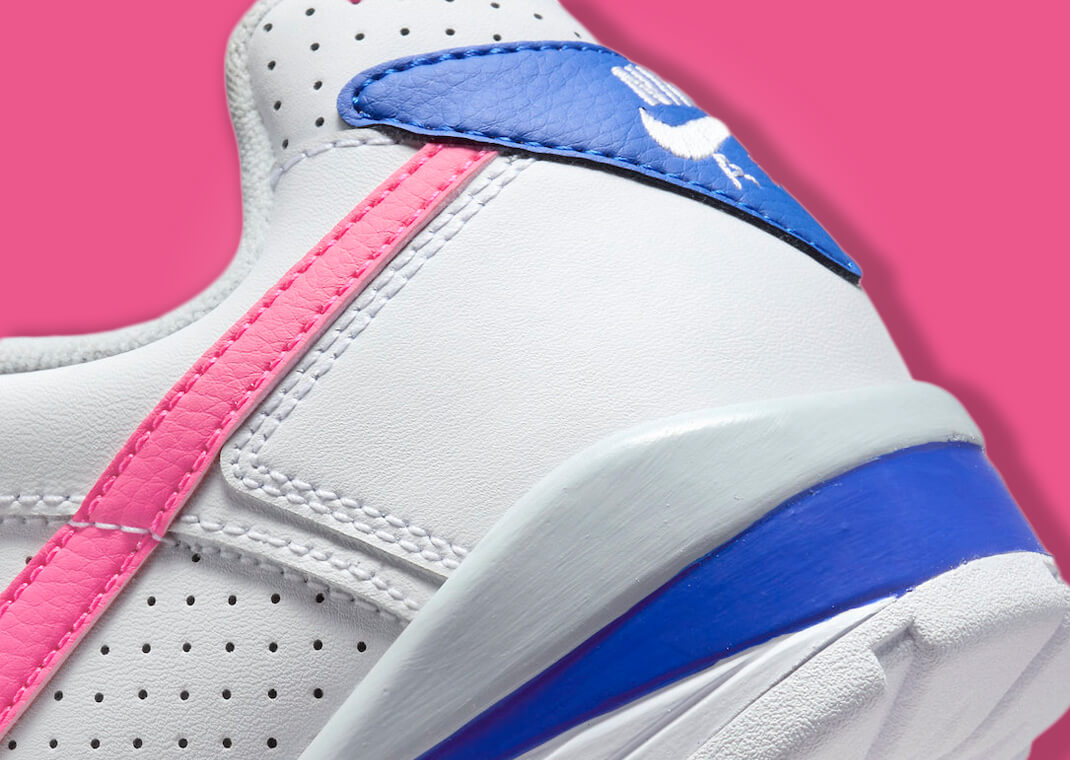 pink and blue nike trainers